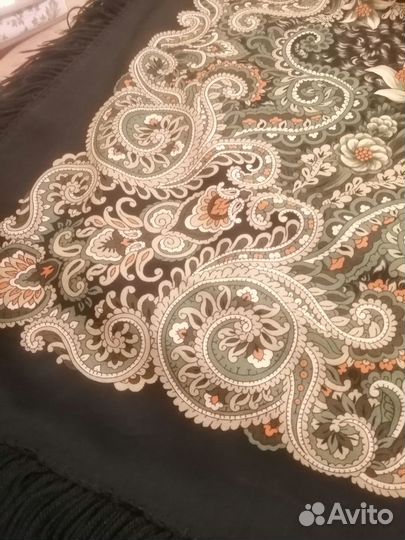 Павловопосадский платок шерсть