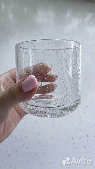 Стаканы из пузырчатого стекла