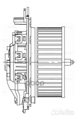 Вентилятор отопителя салона skoda octavia 13- L