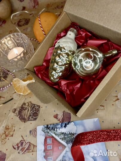 Елочные игрушки СССР - готовый подарок из детства