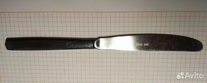 Ножи столовые с чернением и без