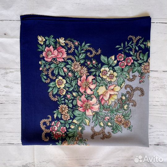 Павловопосадский платок шерсть 85 на 85