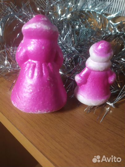 Дед мороз и снегурочка СССР пенопласт