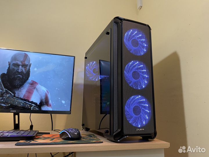 Супер Игровой пк с монитором/RX/Zalman i3