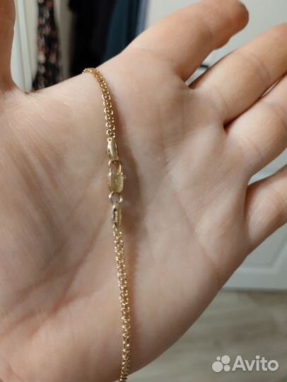 Кольцо и цепочка медицинский сплав