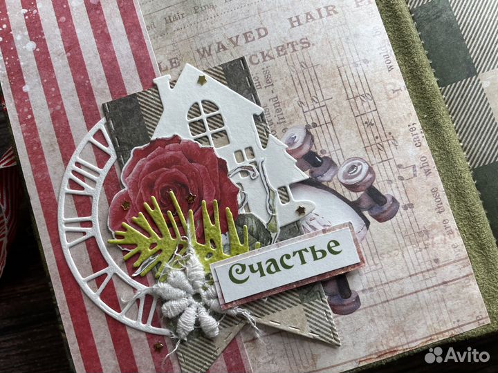 Новогодний фотоальбом-блокнот ручной работы