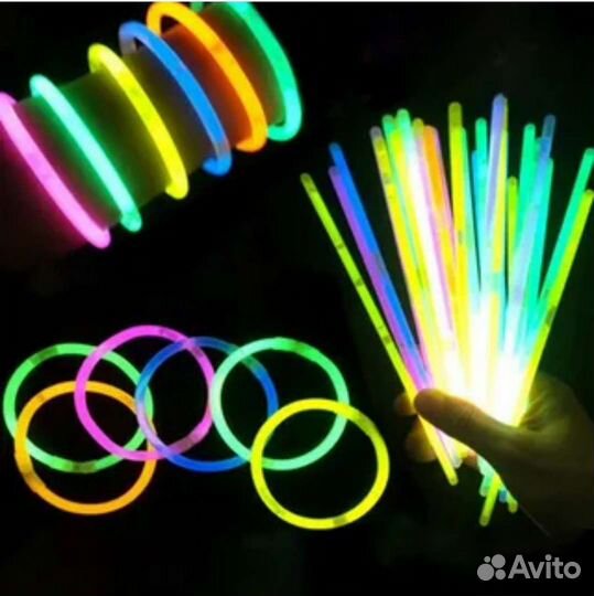 Неоновые браслеты новые упаковки