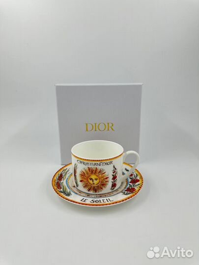 Кружка с блюдцем Dior