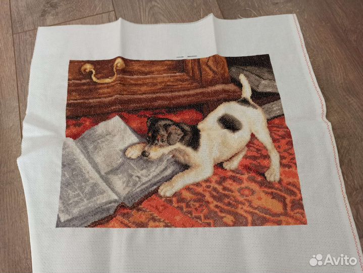 Картина вышитая крестиком ручная работа