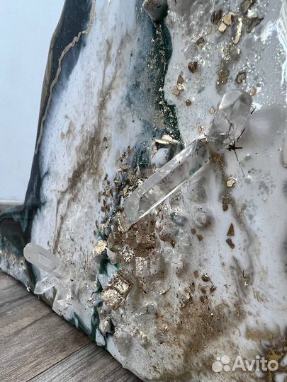 Зеркало с эпоксидной смолой Размер 55*150