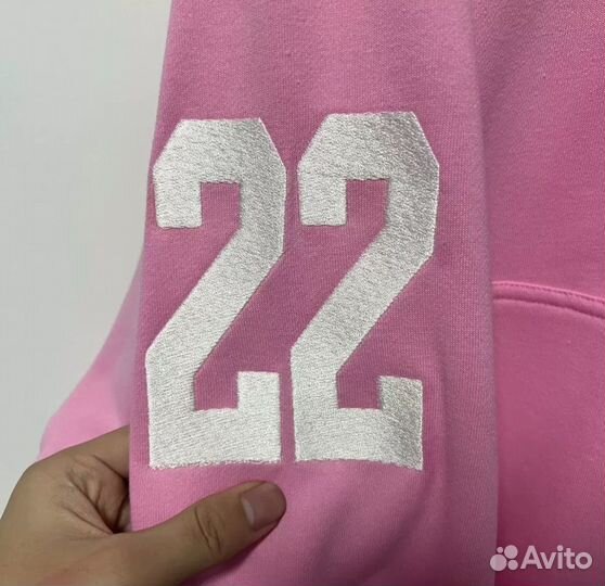 Зип худи balenciaga polo pink zip hoodie