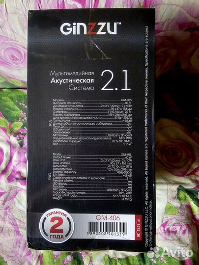 Колонки ginzzu