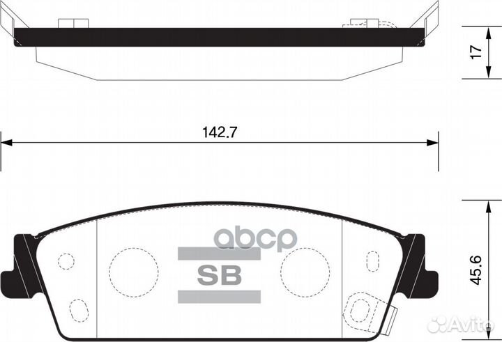 Колодки тормозные задние sangsin brake SP1563