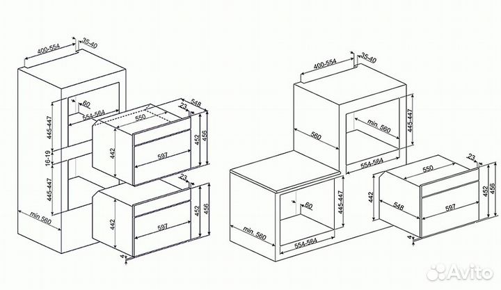 Духовой шкаф smeg SF4920VCX