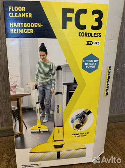 Электрошвабра karcher FC 3 cordless