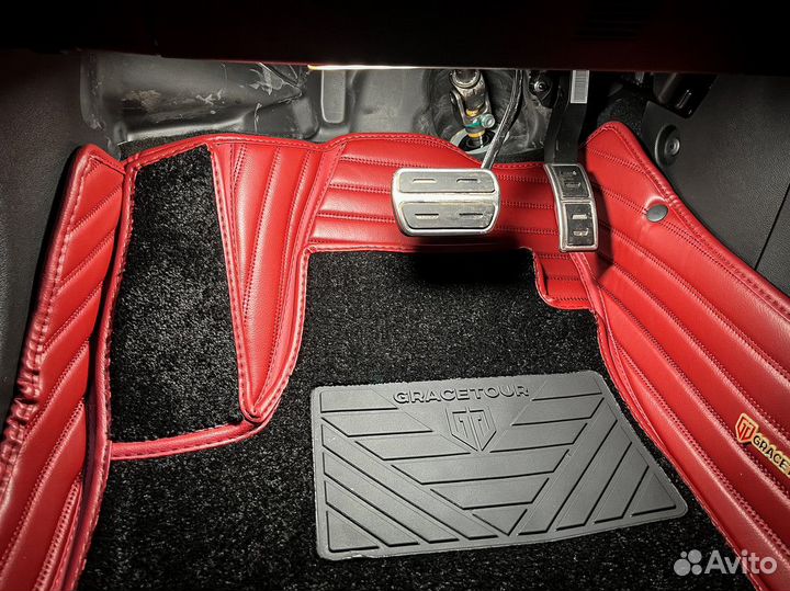 3Д (3D) автоковрики в салон из экокожи