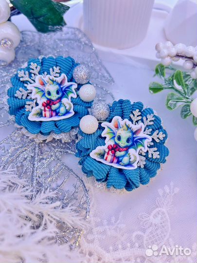 Бантики новогодние с символом года