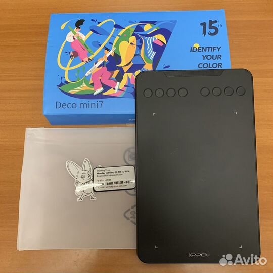 Графический планшет XPpen Deco mini7 15th юбилейны
