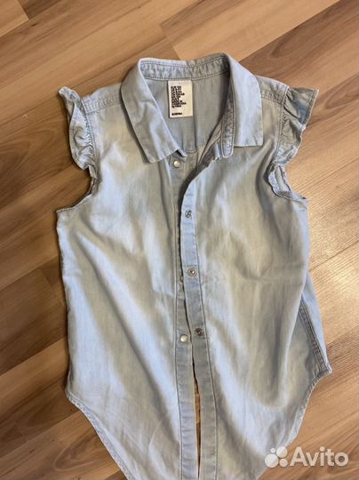 Рубашка hm на девочку 134