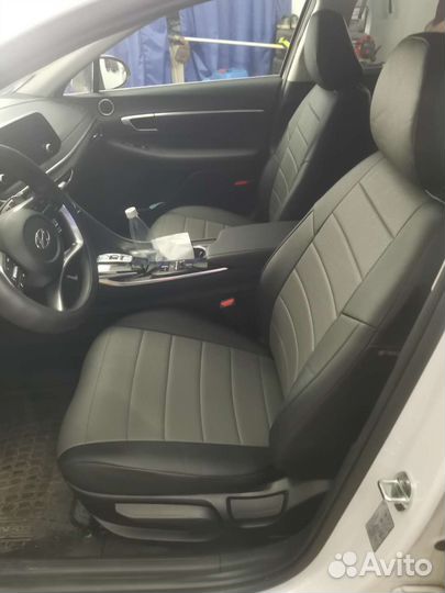 Авточехлы из экокожи Hyndai Sonata(DN8)