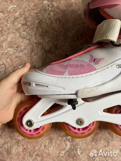 Ролики детские+ защита, раздвижные