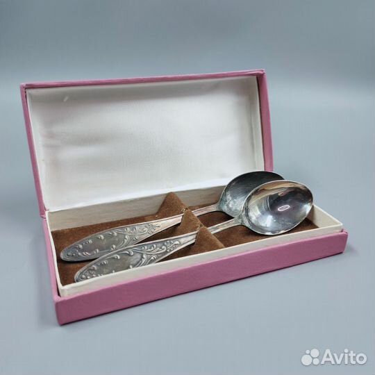 Две ложечки мельхиор