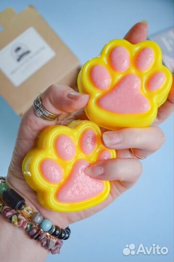 Мыло ручной работы лапки