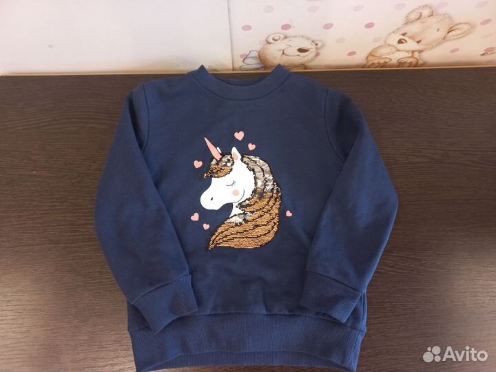 Кофта на молнии для девочки 98