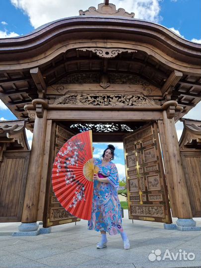 Веер настенный большой японский