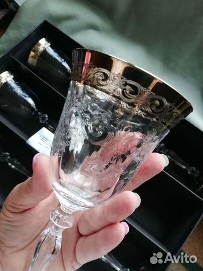 Хрустальные фужеры Cre Art (Италия) 6 шт