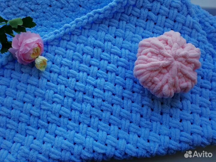 Плюшевый плед на выписку