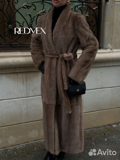 Шуба норковая карамель