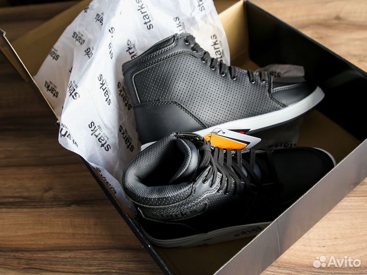 Мотокеды перфориванные starks CL-2M Air Черный