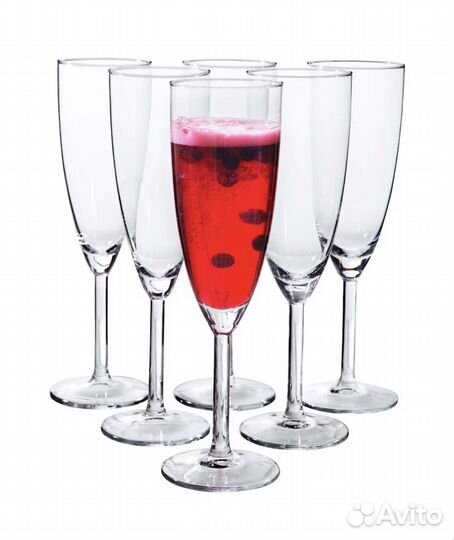 Бокалы для игристого Свальк IKEA и Bohemia