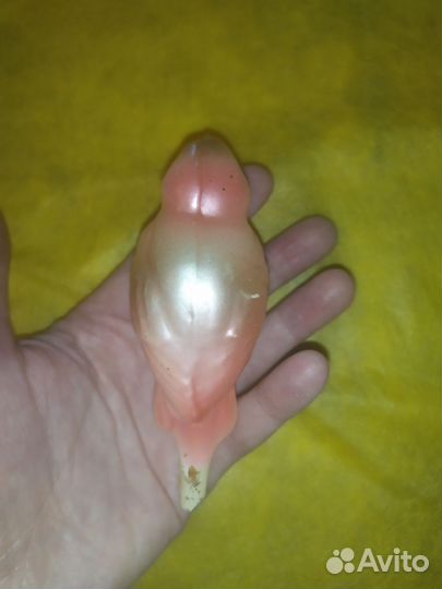 Попугай из Айболит. На прищепке. Елочные игрушки