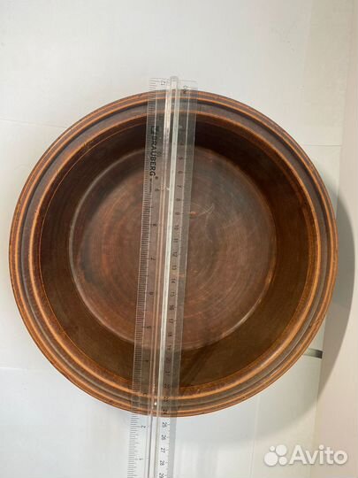 Тарелка с крышкой глиняные