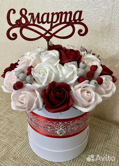 Букет из мыльных цветов