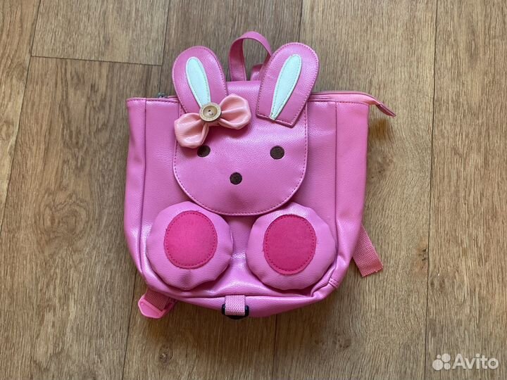 Рюкзак розовый детский кролик