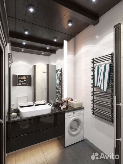 Ремонт ванной комнаты санузла под ключ