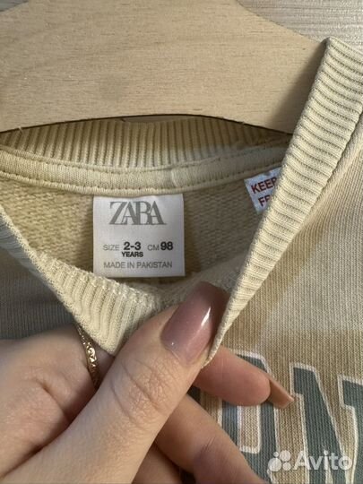 Свитшоты Zara для девочки 98