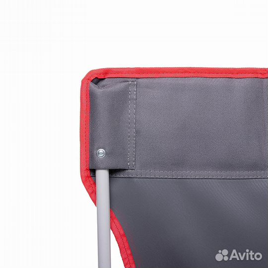 Кресло складное серый/красный (N-242-GR) nisus (п