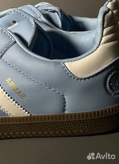 Кроссовки Adidas Samba Blue Люкс