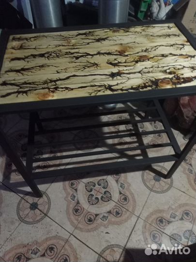 Стол в стиле лофт