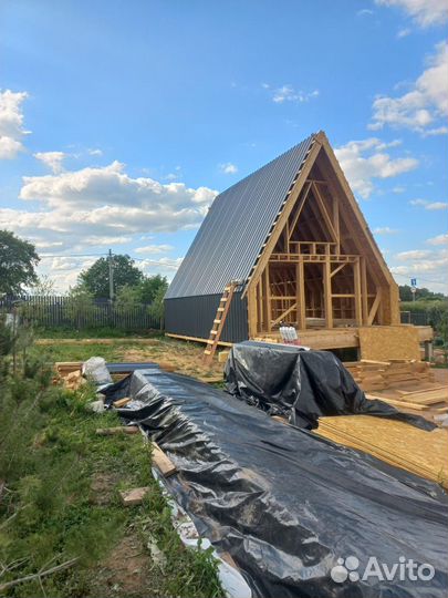 Каркасный дом A-Frame 7х7