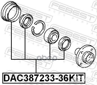 Подшипник ступ.toyota corolla E100-100 91-01 пе