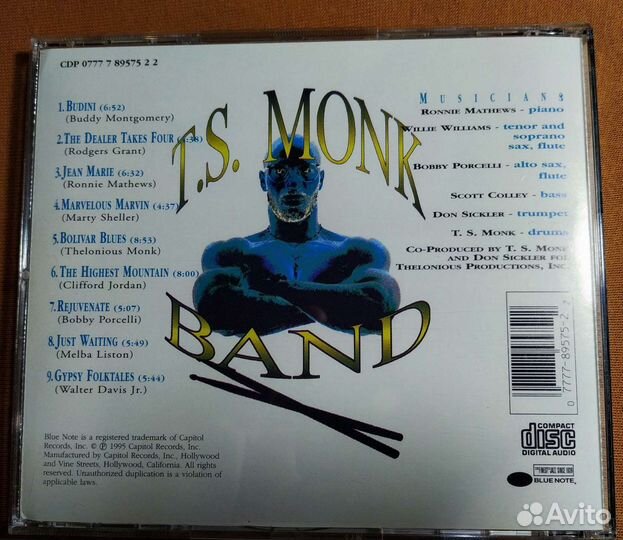 T.s. Monk III The Charm сд jazz США