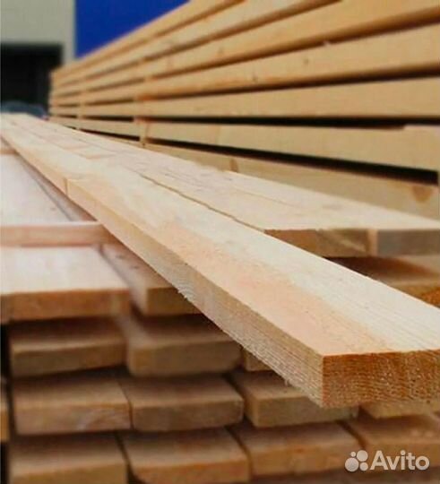 Пиломатериал сухой 44*100/125/150*6000