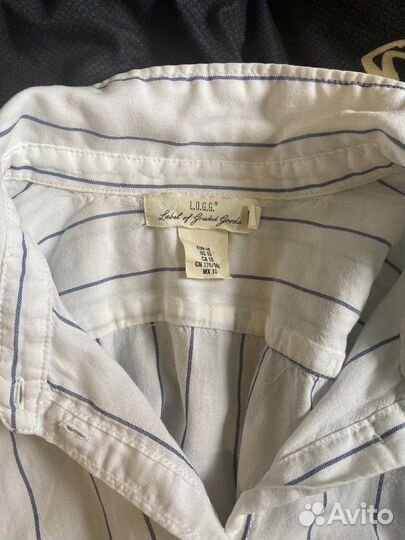 Хлопковая рубашка H&M