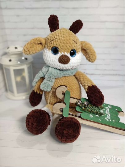 Игрушка ручной работы. Оленёнок