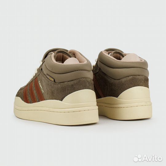 Кроссовки Adidas Campus Brown / White with Fur